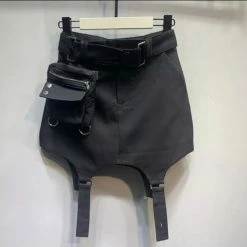 Jessica Bara Moxie Belted Purse Mini Skirt Bottoms