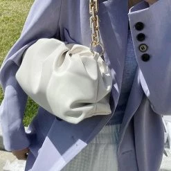 Reve Doll Essentials Jessica Bara Poppy Leather Gold Chain Shoulder Purse