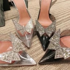 Shoes Jessica Bara Brenda Butterfly Clear Heels