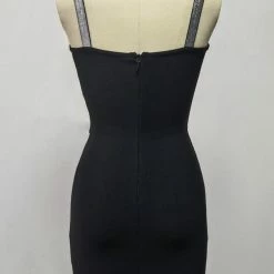 Jessica Bara Brock Bandage Crystal Mini Dress