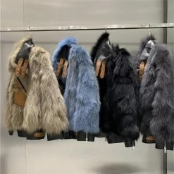 Jessica Bara Megan Fur & Leather Buckle Jacket Reve Doll Essentials