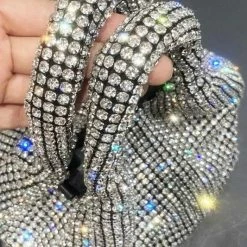 Accessories Jessica Bara Marleigh Rhinestone Mini Bucket Purse