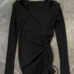 Reve Doll Essentials Jessica Bara Ramsey Long Sleeve Ruched Mini Dress