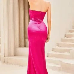 Jessica Bara Matisse Strapless Leg Slit Gown The Event Shop