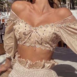 Jessica Bara Kadience Crop Top And Shorts Two Piece Set