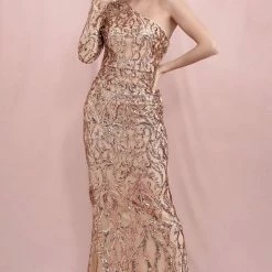 Jessica Bara Eliana One Shoulder Sequin Bodycon Gown The Event Shop