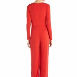 The Event Shop Jessica Bara Aneta V Neck Sequin Jumpsuit