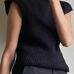 Jessica Bara Sophie Knitted Sleeveless Turtleneck Top Reve Doll Essentials