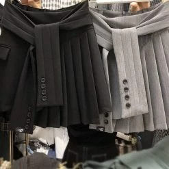 Jessica Bara Chelsie Tie Pleated Mini Skirt Bottoms