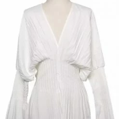 Summer Lovin' Jessica Bara Carolina Long Sleeve Pleated Shirt Dress