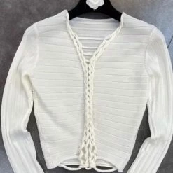 Reve Doll Essentials Jessica Bara Delaney Long Sleeve Braided Top