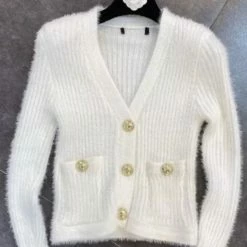 Jessica Bara Dakota Long Sleeve Fuzzy Cardigan Reve Doll Essentials
