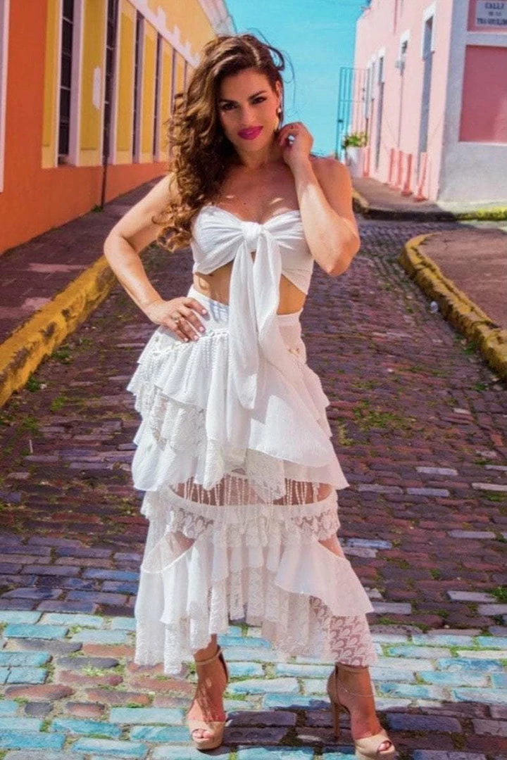 Jessica Bara Paityn Two Piece Ruffle Set