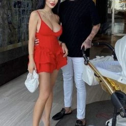 Jessica Bara Oakley Bandage Bodycon Mini Dress