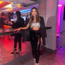 Jessica Bara Square Tika Kenny Crop Top Influencer Style