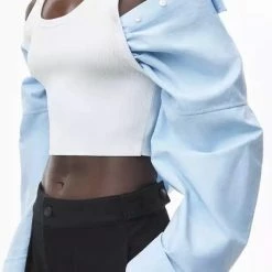 Jessica Bara Monet Button Down Tank Top