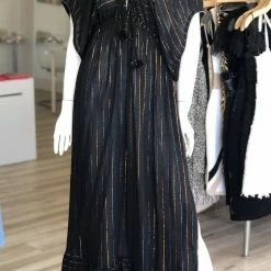 Summer Lovin' America And Beyond Metallic Striped Kimono