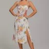 Jessica Bara Dove Floral Midi Dress