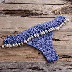 Influencer Style Jessica Bara Kayleigh Crochet Two Piece Bikini Set