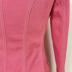 Jessica Bara Kiana Denim Double Breasted Blazer