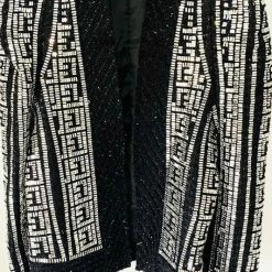 Birthday Suit Jessica Bara Alaia Fully Beaded Crystal Blazer