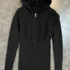 Jessica Bara Katherine Long Sleeve Hooded Knit Dress Reve Doll Essentials