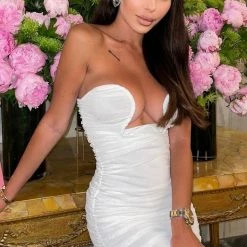 Jessica Bara Aaliyah Strapless Mini Dress