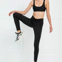 Jessica Bara Racquel Ruched Athletic Leggings