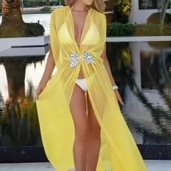 Influencer Style Ela Kaftans Embellished Long Kaftan