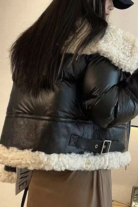 Reve Doll Essentials Jessica Bara Cassidy Shearling Oversized Puffer Coat