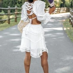 Jessica Bara Dawnita Cut Out Mini Dress Influencer Style