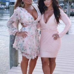 Jessica Bara Dawn Long Sleeve Print Mini Dress