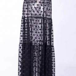 Summer Lovin' Jessica Bara Pamela Polka Dot Maxi Skirt Cover Up