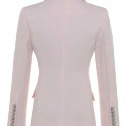 Reve Doll Essentials Jessica Bara Donatella Silver Button Blazer