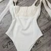 Jessica Bara Chance Bowknot Bodysuit