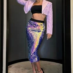 Jessica Bara Dixie Long Sleeve Cropped Blazer