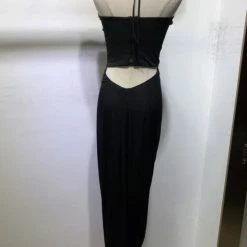 Jessica Bara Josiah Halter Neck Metal Chain Maxi Dress