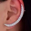 Jessica Bara Stella Platinum Plated Crescent Moon Ear Cuff The Event Shop