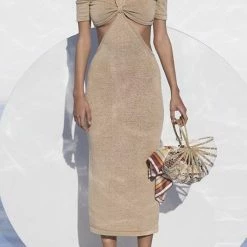 Jessica Bara Abbie Cut Out Midi Dress Summer Lovin'