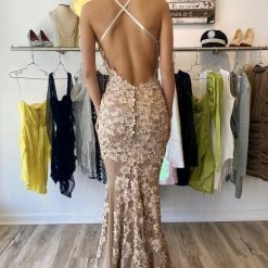 Jessica Bara Marianne Lace Backless Bodycon Gown The Event Shop