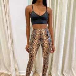 Commando Faux Leather Animal Print Legging Influencer Style