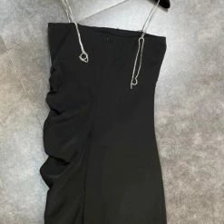 Jessica Bara Lolabelle Diamond Strap Mini Dress