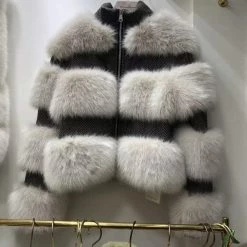 Jessica Bara Maritza Fur And Wool Jacket
