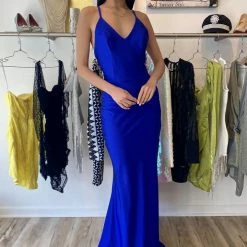 The Event Shop Atria Strappy Back Ruched Bodycon Gown