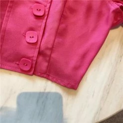 Summer Lovin' Jessica Bara Olenna Puff Sleeve Crop Top