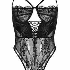 Jessica Bara Azalea Lace Strappy Bodysuit