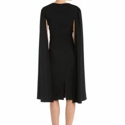 Jessica Bara Baker Split Sleeves Midi Dress