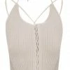 Jessica Bara Mariam Lace Up Strappy Halter Top