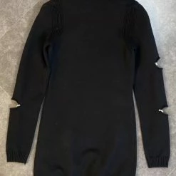 Dresses Jessica Bara Maverick Long Sleeve Cut Out Knitted Dress