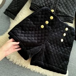 Jessica Bara Alexander Quilted Jacket And Short Two Piece Set Reve Doll Essentials